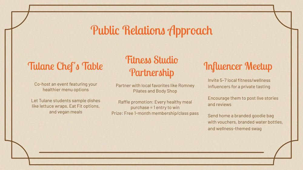 Public relations approach slide